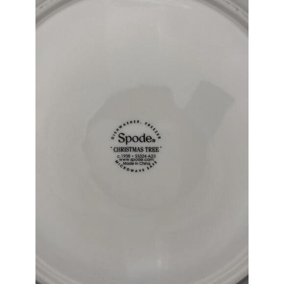 Spode Christmas Tree Santa 10" Large Round Serving Bowl w/Box Holiday Porcelain - Picture 5 of 9